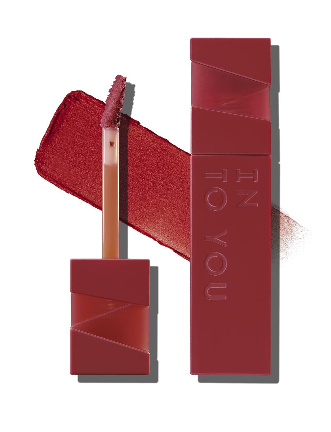 INTO YOU Matte Velvet Lip Stain Long Lasting Waterproof Lip Gloss Makeup Moisturizing Lipstick for Women (L-Rd01)