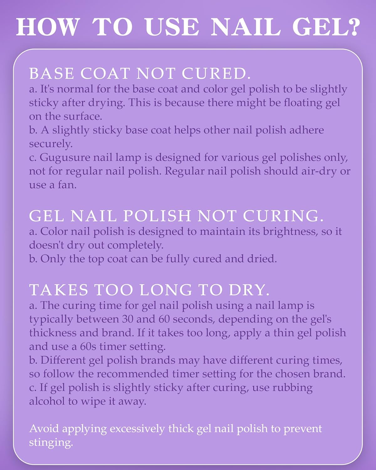 UV LED Nail Lamp, Gugusure 168W Nail Curing Lamps for Home & Salon, Led Nail Dryer for Gel Polish with Automatic Sensor/4 Timer Setting, Professional Nail Art Tools for Fingernail and Toenail Nail